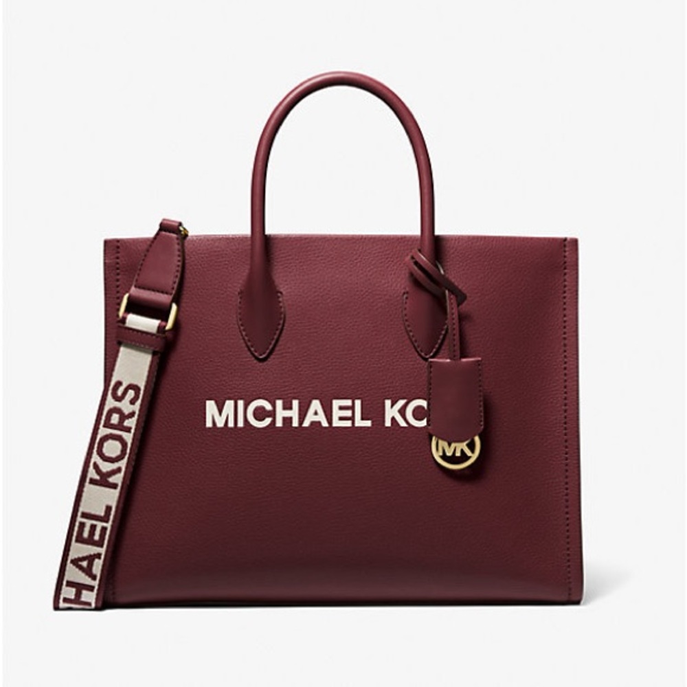 Michael Kors Wine Tote with Gold Details